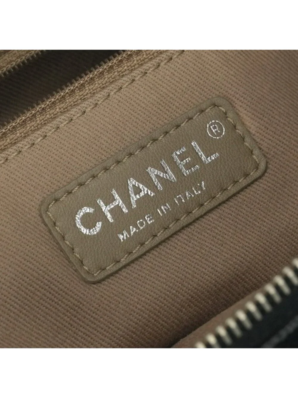 Chanel Quilted Tote Shoulder Bag Caviar Leather Black Silver Chain